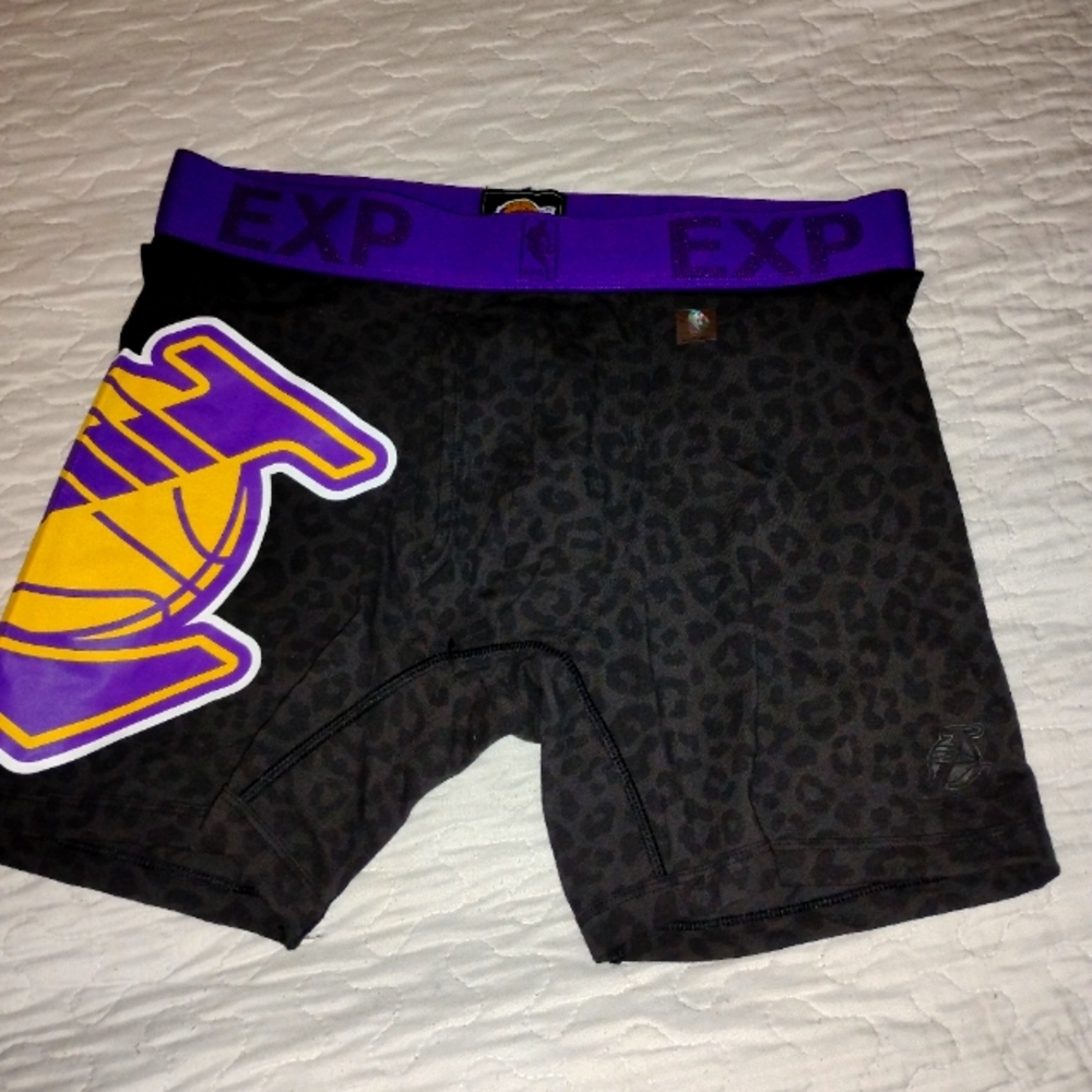 Mens Express  Boxer Briefs Medium Los Angeles Lakers